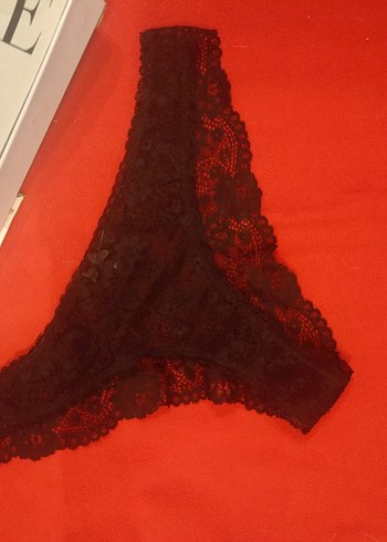 siyah Dantelli kadın silip - Görsel 2