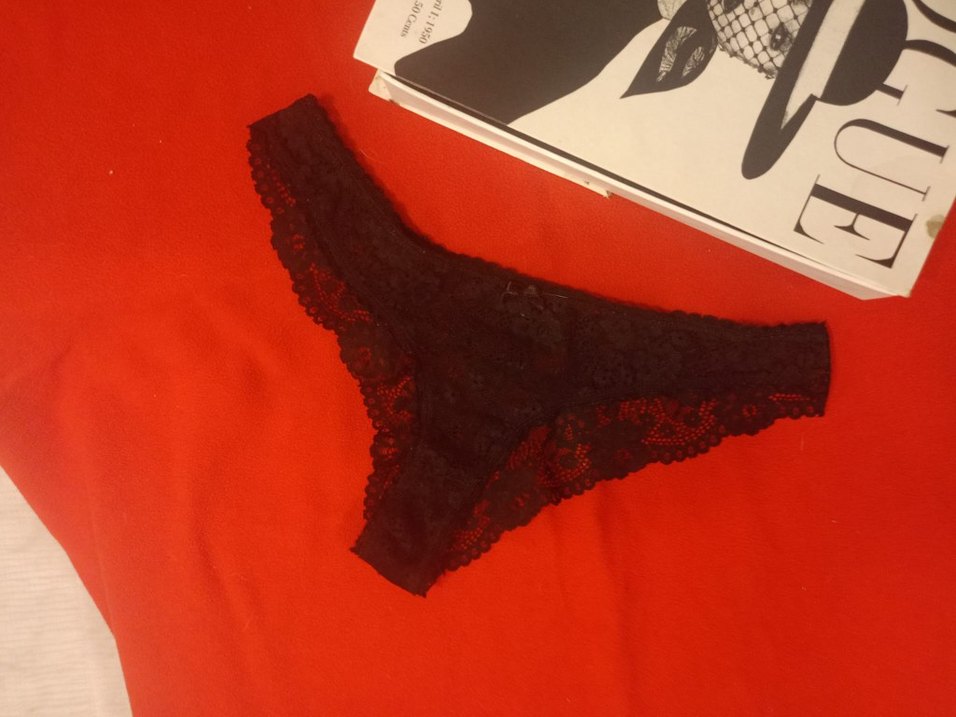 siyah Dantelli kadın silip - Görsel 4