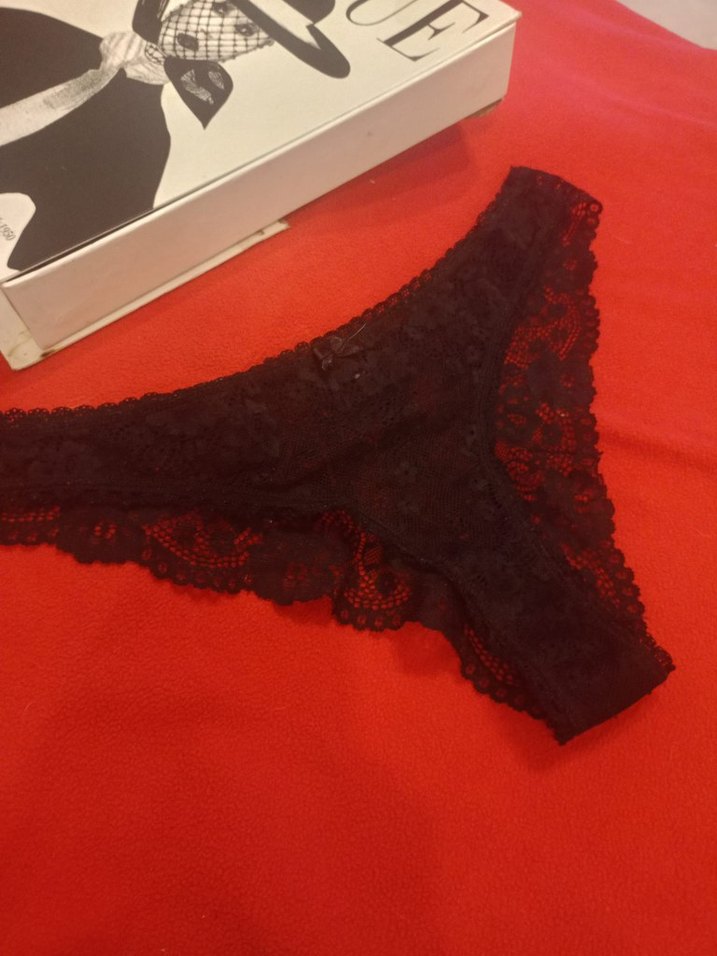 siyah Dantelli kadın silip - Görsel 5