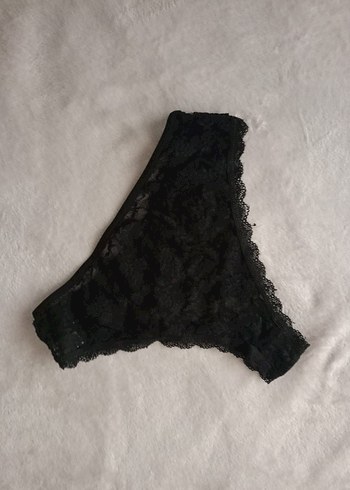 Siyah dantelli kadın silip - Görsel 5