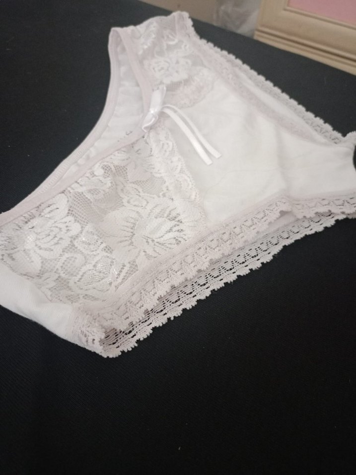 beyaz dantel detaylı kadın silip - Görsel 5