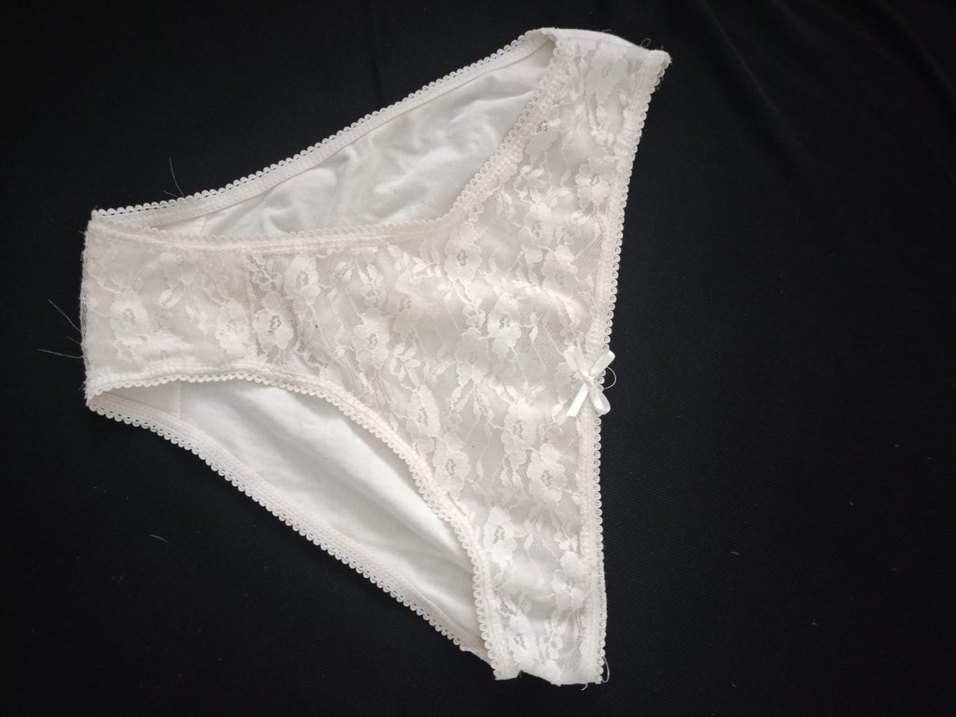 beyaz dantel detaylı kadın silip - Görsel 2