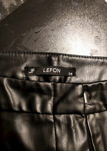 Siyah Parlak Deri Kadın Tayt - Görsel 4