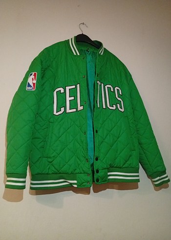 Yeşil Boston Celtics Erkek Kapitone Mont - Görsel 3