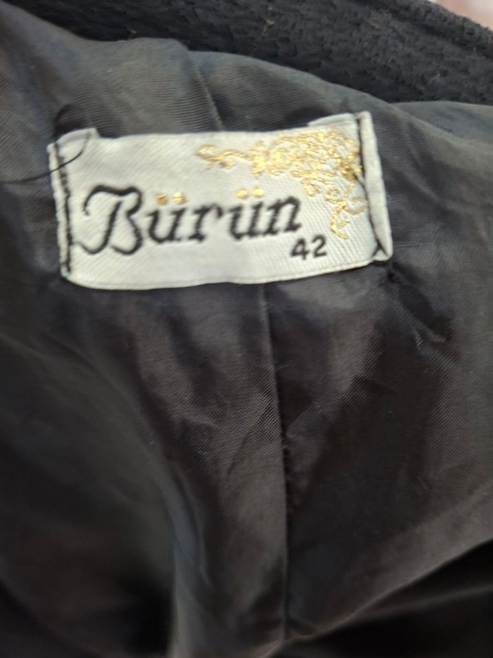 Kadın siyah Uzun Kemerli Kaban - Görsel 4