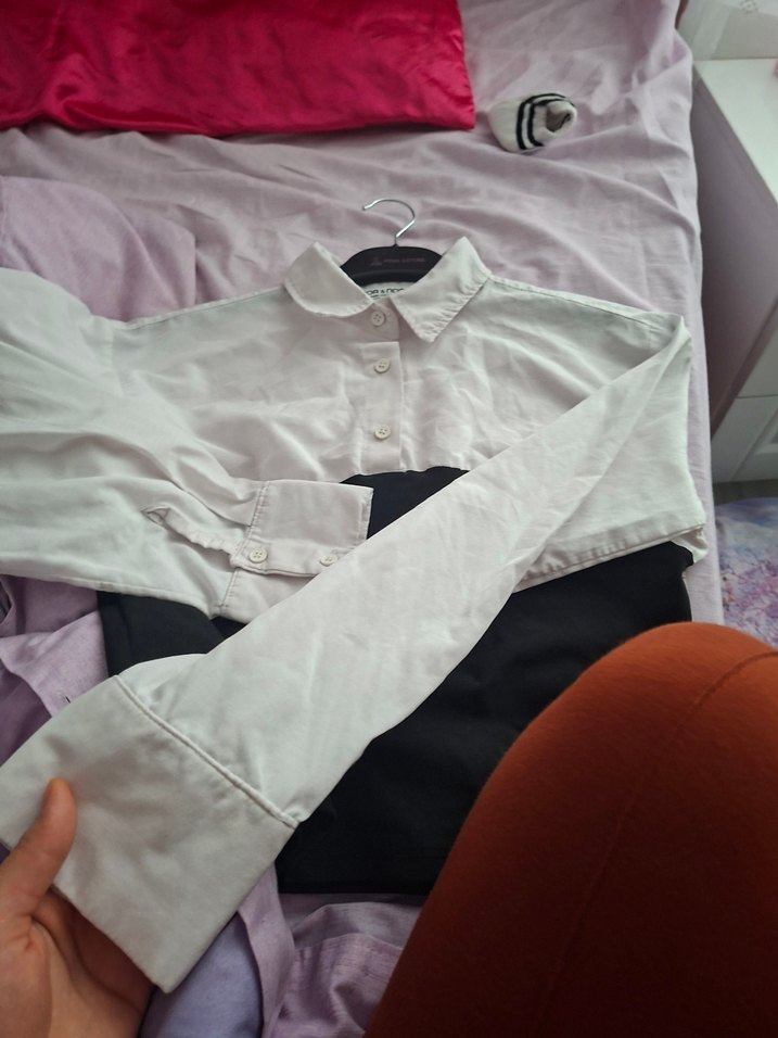 Uzun Kollu Beyaz Gömlek - Görsel 4