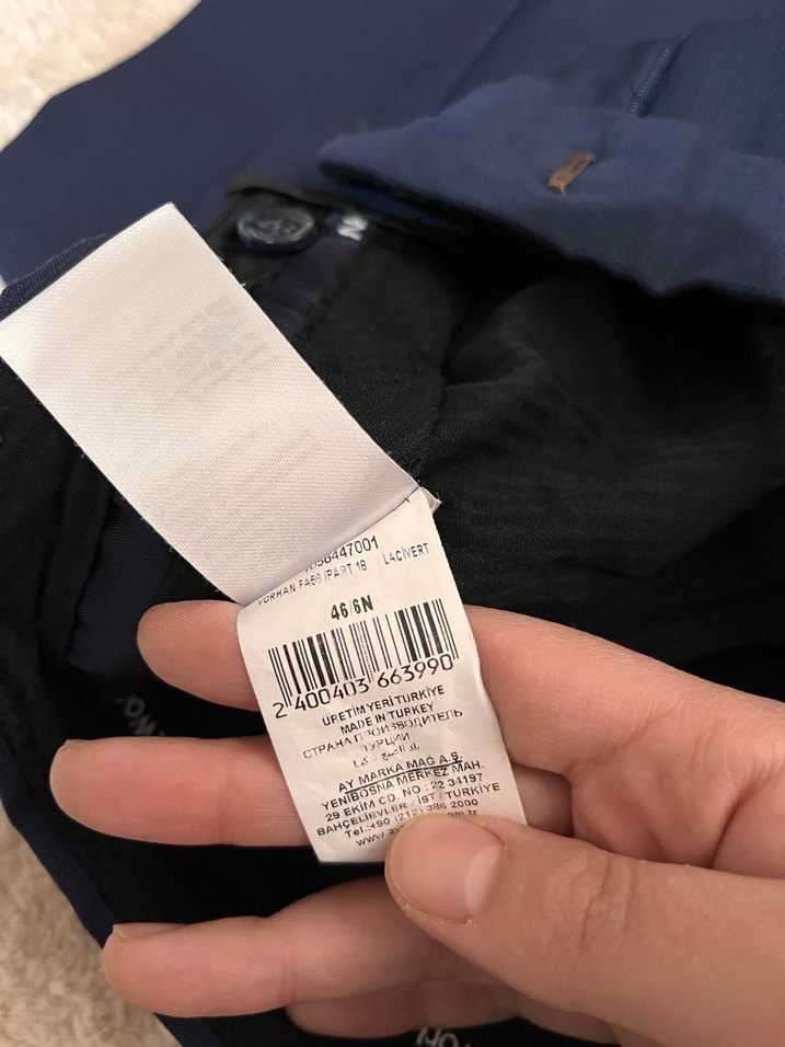 Lacivert Modern Klasik Erkek Takım Elbise - Görsel 3