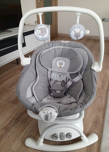 Gri Bebek Beşiği ve Sallanan Koltuk - Görsel 2