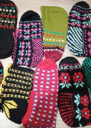 Kadın Çok Renkli Örgü Patikler - Görsel 2