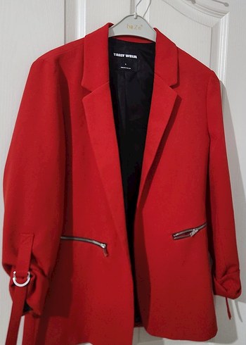 Kırmızı blazer ceket - Görsel 2