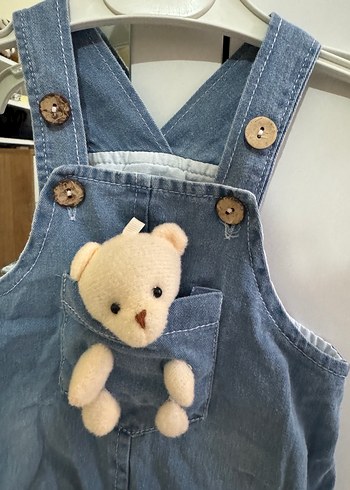 Kız bebek salopet ayıcıklı - Görsel 2