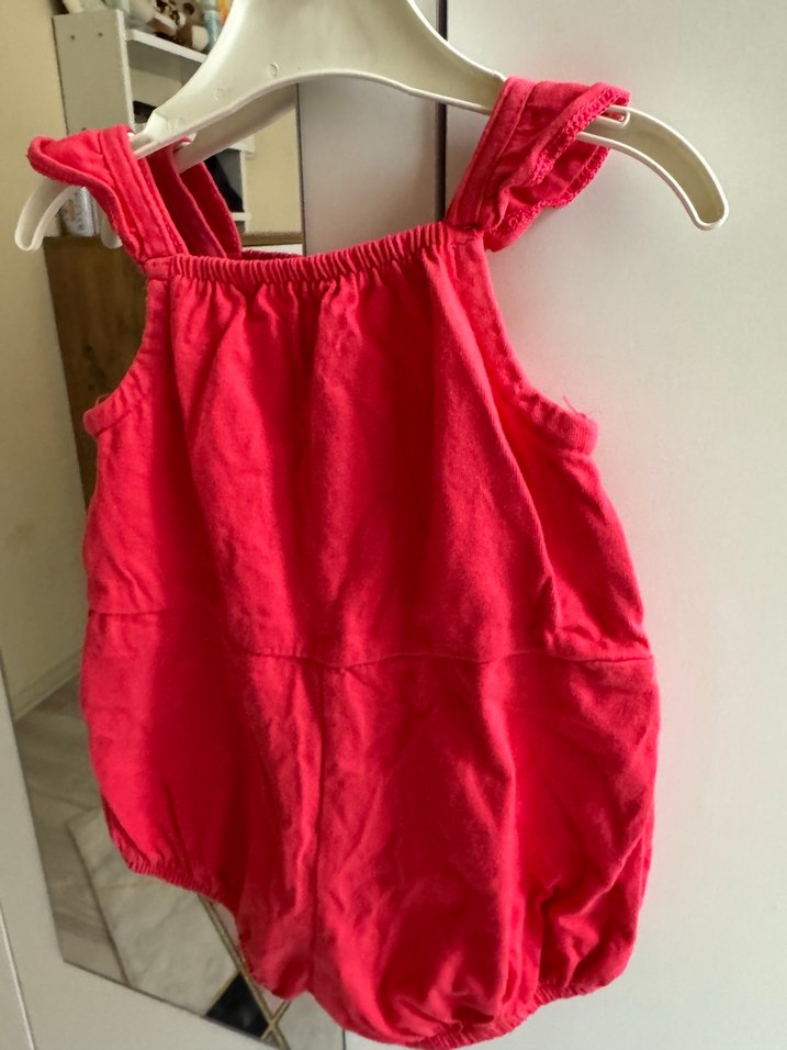 Pembe Fırfırlı Bebek Kız Tulum - Görsel 4