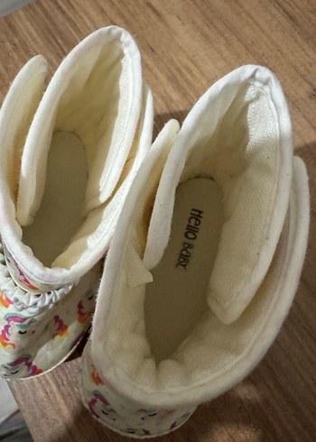 Kız Çocuk Renkli Unicorn Desenli Sıcak Panduf - Görsel 3