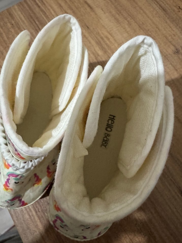 Kız Çocuk Renkli Unicorn Desenli Sıcak Panduf - Görsel 3