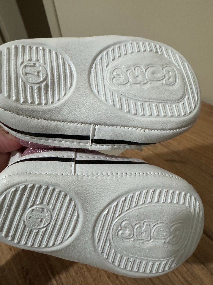 Kız Bebek İlk Adım Pembe Bağcıklı Ayakkabı - Görsel 3