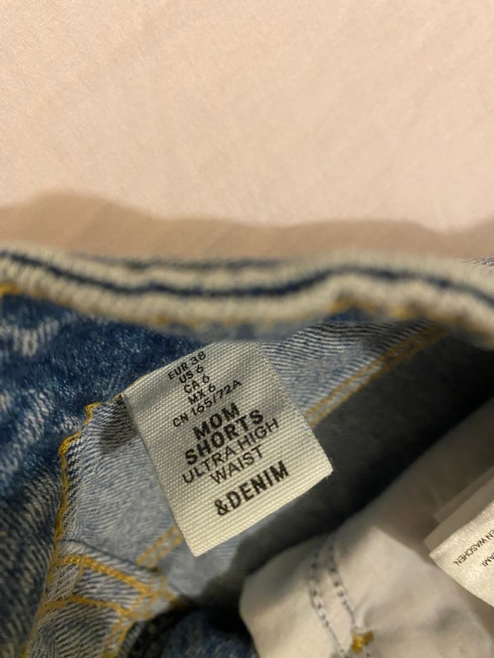 Kadın Mavi  Mini Denim Şort - Görsel 3