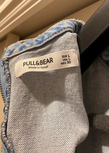 Kadın Mavi Kot Kemerli Midi Elbise - Görsel 4