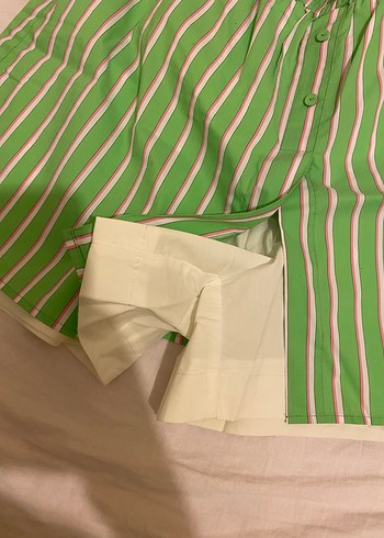 Çizgili şort etek - Görsel 2