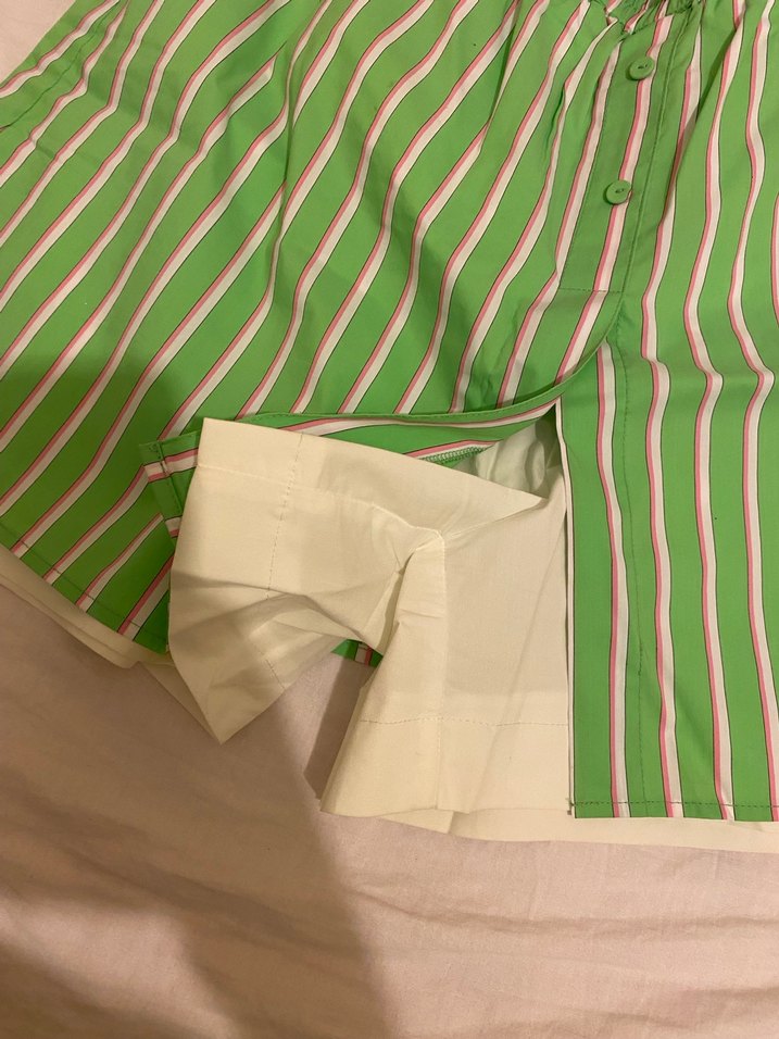 Çizgili şort etek - Görsel 2