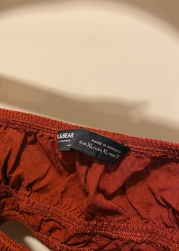 Kırmızı Bohem Midi Keten Elbise - Görsel 3