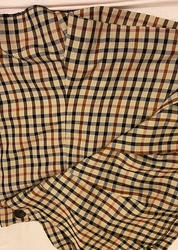 Kahverengi Ekose şort etek - Görsel 2