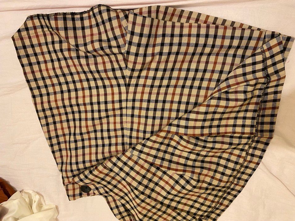 Kahverengi Ekose şort etek - Görsel 2