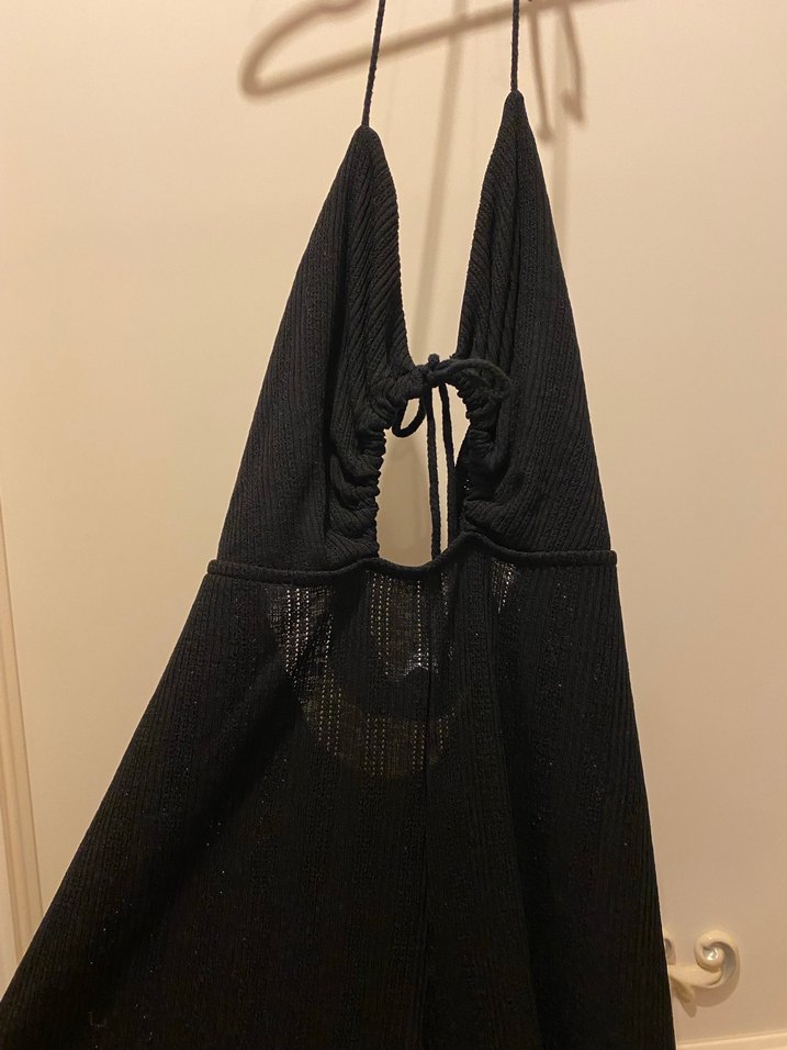 Siyah Askılı Tulum - Görsel 3