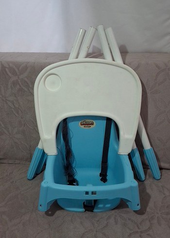 Mavi Pastel Bebek Mama Sandalyesi - Görsel 3