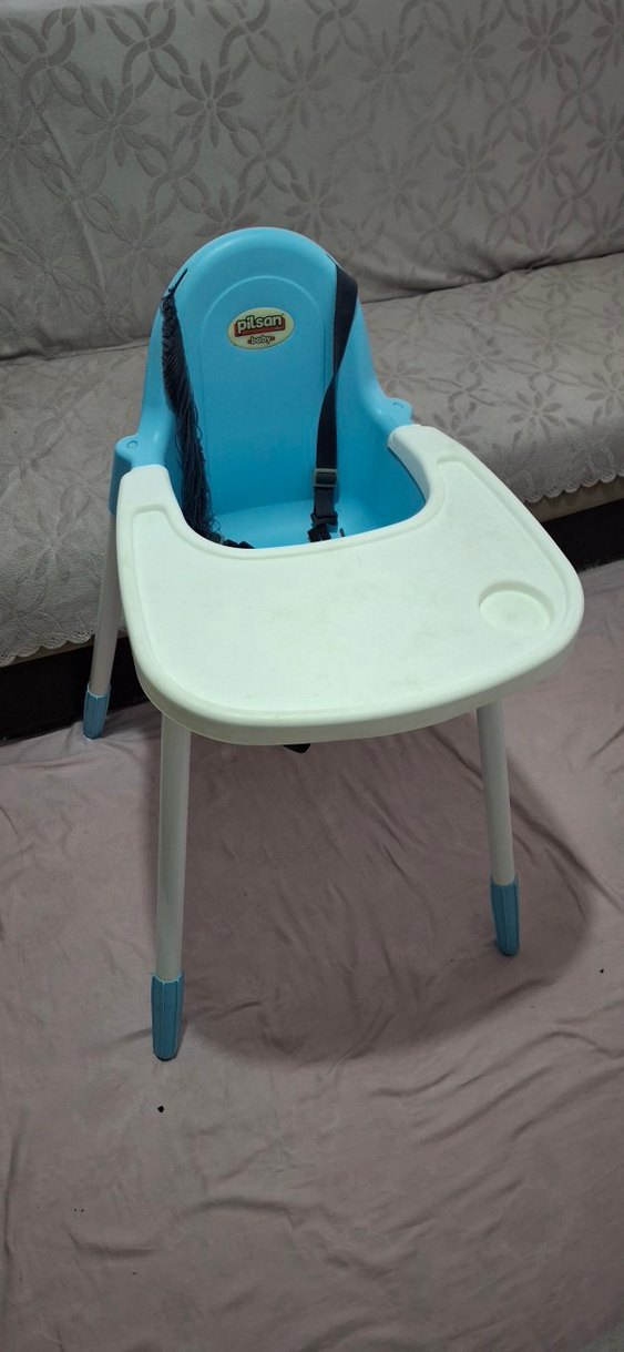 Mavi Pastel Bebek Mama Sandalyesi - Görsel 2