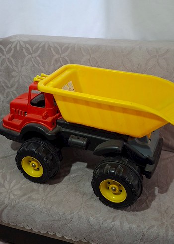 Renkli Sarı Oyuncak Damperli Kamyon - Görsel 3
