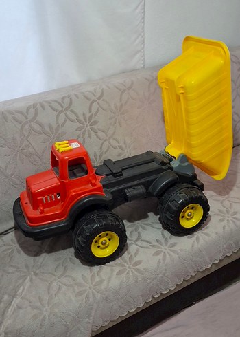 Renkli Sarı Oyuncak Damperli Kamyon - Görsel 2