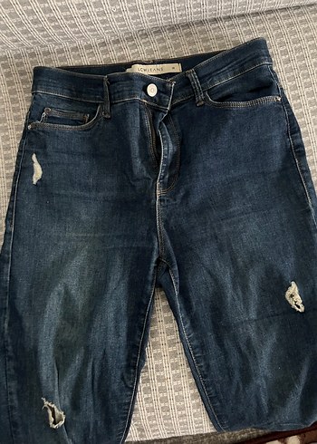 Gri Mavi Kadın Denim Midi Boy Kot - Görsel 2