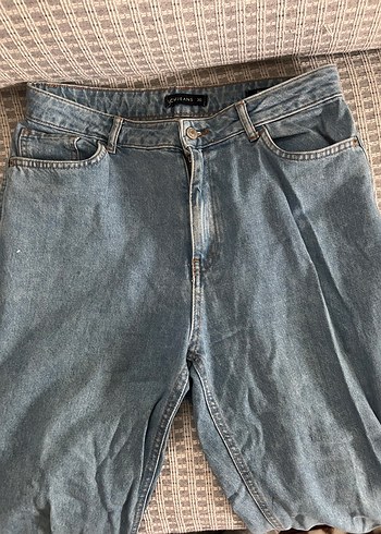 Gri Mavi Kadın Denim Midi Boy Kot - Görsel 3