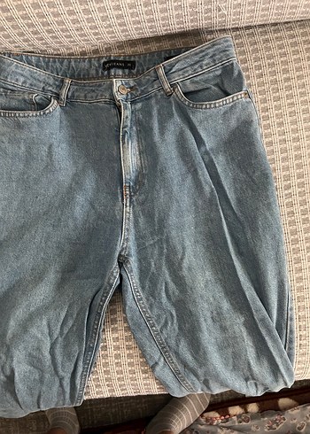 Gri Mavi Kadın Denim Midi Boy Kot - Görsel 4