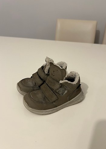 Erkek Bebek Gri Süet İlk Adım Ayakkabısı - Görsel 2