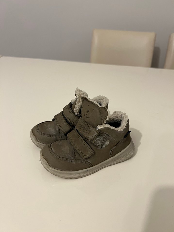 Erkek Bebek Gri Süet İlk Adım Ayakkabısı - Görsel 2