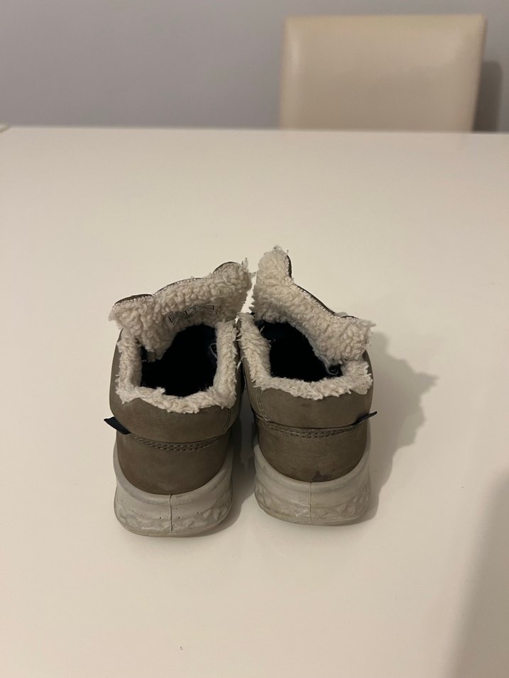 Erkek Bebek Gri Süet İlk Adım Ayakkabısı - Görsel 3