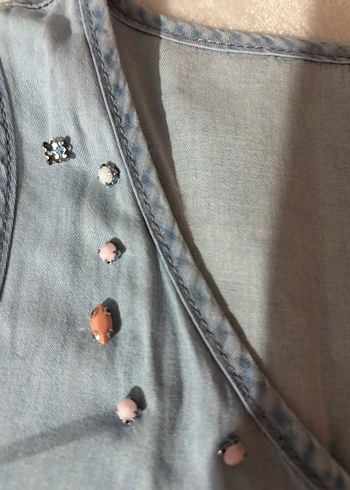 Lcw 36 beden jean elbise - Görsel 4