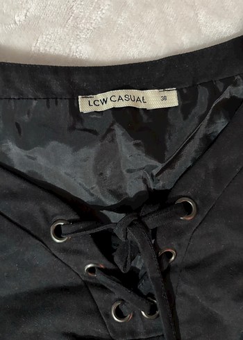 Siyah Süet Midi lcw 38 beden elbise - Görsel 2