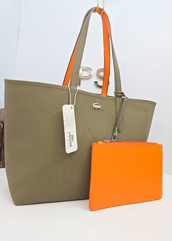 Lacoste Fermuarlı Deri Çanta - Görsel 7