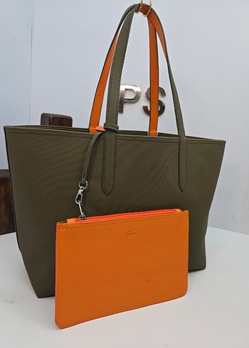 Lacoste Fermuarlı Deri Çanta - Görsel 6