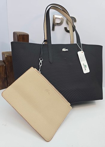 Lacoste Fermuarlı Deri Çanta - Görsel 4