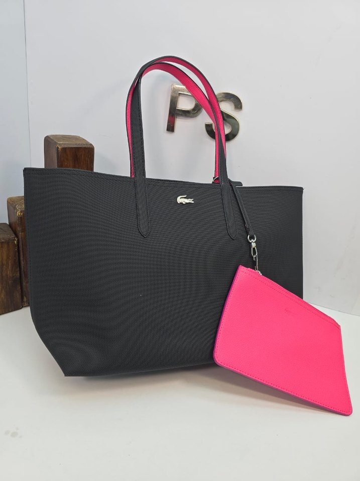 Lacoste Fermuarlı Deri Çanta - Görsel 2