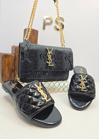 Desenli Zincir Detaylı Deri Çanta - Görsel 2