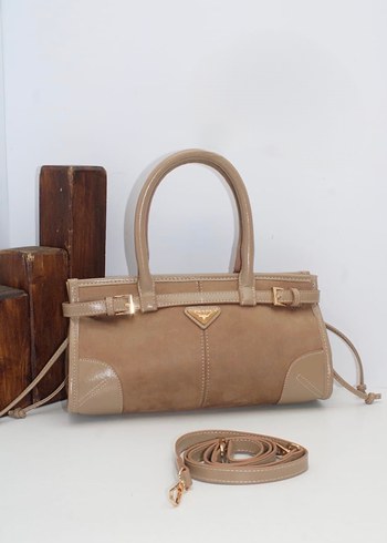 Kadın Süet Tokalı Çanta - Görsel 4