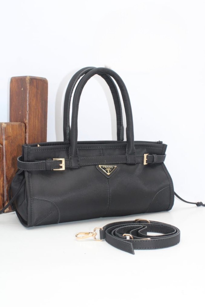 Kadın Süet Tokalı Çanta - Görsel 5