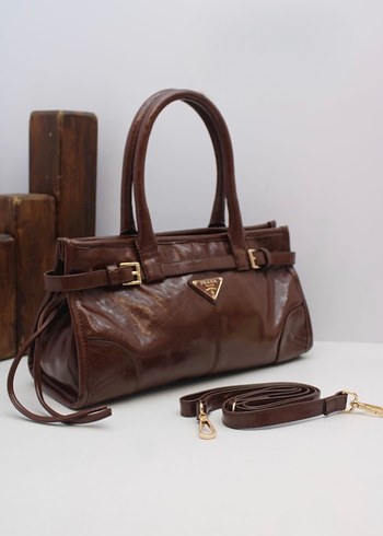 Parlak Kadın Deri Omuz Çantası - Görsel 2