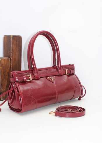 Parlak Kadın Deri Omuz Çantası - Görsel 5