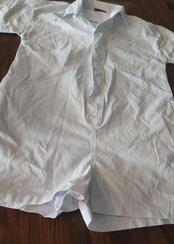 Kadın Beyaz Kemerli Tulum - Görsel 4