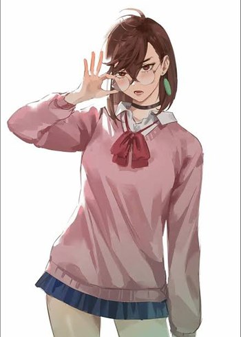 MOMOAYESE Anime Cosplay Peruk Ve Küpe Kolye Set - Görsel 7